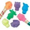 Pencils & Coloring | Valuetoys<SmileMakers Animal Pencil Top Erasers from