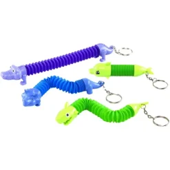 Fidget & Distraction Toys | Fidget & Distraction<SmileMakers Animal Pop Tube Backpack Pulls - Backpack Pulls from