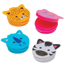Tooth Holders | Dental Practice Essentials<SmileMakers Animal Round Tooth Holders - Tooth Holders from