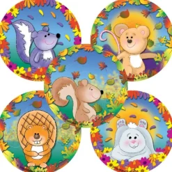 Seasons | Thanksgiving<SmileMakers Assorted Fall Animals Stickers - Thanksgiving Stickers from