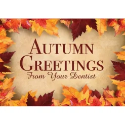 Seasons | Thanksgiving<SmileMakers Autumn Greetings Dental Greeting Cards