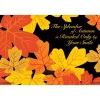 Seasons | Thanksgiving<SmileMakers Autumn Splendor Recall Cards - Custom Recall Cards from