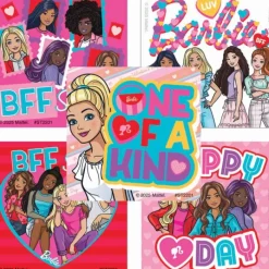 Valentine's Day | Character Stickers<SmileMakers Barbie Valentine Stickers - Stickers From
