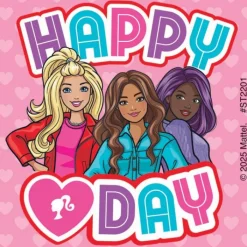 Valentine's Day | Character Stickers<SmileMakers Barbie Valentine Stickers - Stickers From
