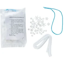 Christmas | Toys<SmileMakers Beaded Snowflake Ornament Craft Kits - Craft Kits from