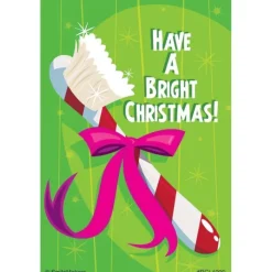 Christmas | Recall Cards<SmileMakers Bright Christmas Toothbrush Dental Recall Cards - Custom Recall Cards from