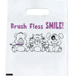 Take Home Bags | Take Home Bags<SmileMakers Brush Floss Smile Bags - Fast Delivery Bags from