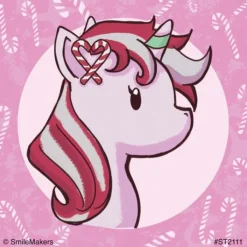 Christmas | Other Fun Stickers<SmileMakers Chibi Holiday Unicorn Stickers