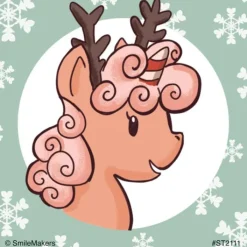Christmas | Other Fun Stickers<SmileMakers Chibi Holiday Unicorn Stickers