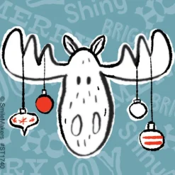 Christmas | Other Fun Stickers<SmileMakers Christmas Moose Stickers - Stickers From