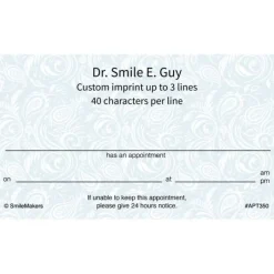 Appointment Cards<SmileMakers Classic Swirls Appointment Cards - Appointment Cards from