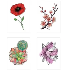 Toys | Next Level Tattoos<SmileMakers Colorful Floral Temporary Tattoos - Temporary Tattoos from