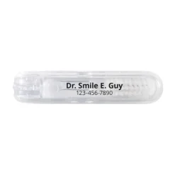Toothbrushes | Dental Practice Essentials<SmileMakers Custom Clear Folding Travel Toothbrushes - Toothbrushes from
