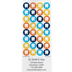 Take Home Bags | Take Home Bags<SmileMakers Custom Colorful Tooth Circles Paper Bags - Take Home Bags from