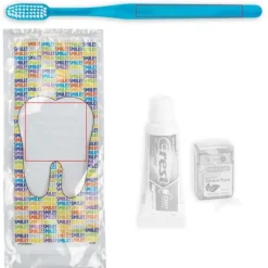 Dental Kits | Dental Practice Essentials<SmileCare Custom Components ™ Adult Smile! Basic Zippered Bag Dental Kits - Dental Kits from SmileMakers