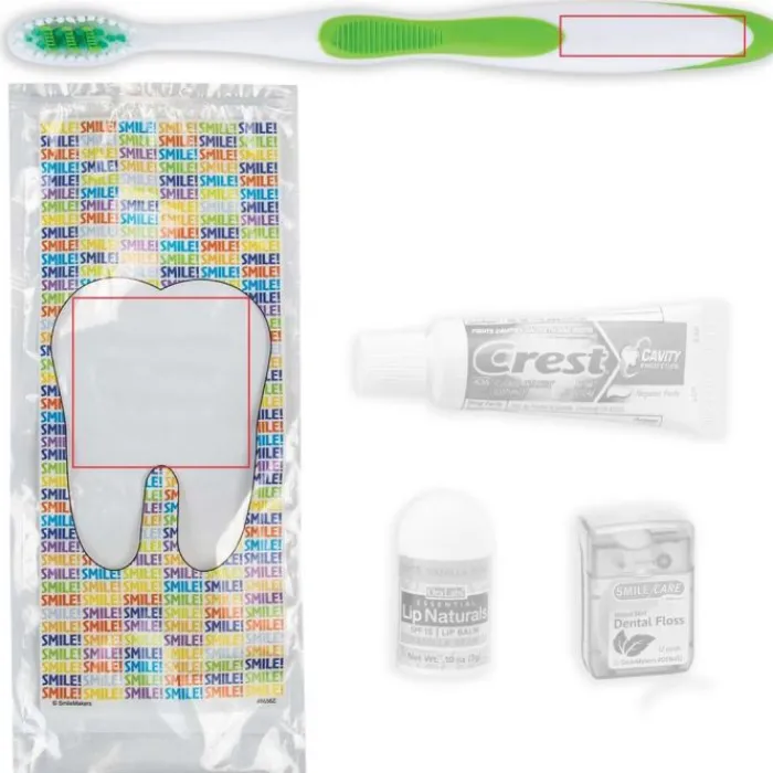 Dental Kits | Dental Practice Essentials<SmileCare Custom Components ™ Adult Smile! Premium Zippered Bag Dental Kits - Dental Kits from SmileMakers