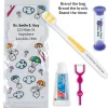 Dental Kits | Dental Practice Essentials<SmileCare Custom Components Youth Dental Paratrooper Zippered Bag Dental Kits with Flossers - Dental Kits from SmileMakers