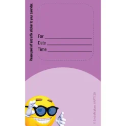 Appointment Cards<SmileMakers Custom 3D Smile with Glasses Sticker Appointment Cards - Appointment Cards from