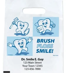 Take Home Bags | Take Home Bags<SmileMakers Custom Dancing Tooth Bags - Fast Delivery Bags from
