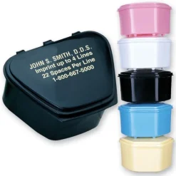 Dental Practice Essentials<SmileMakers Custom Denture Bath Case - Custom Dental Products from