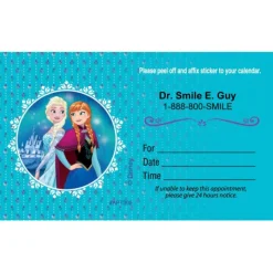 Appointment Cards<SmileMakers Custom Disney Frozen Anna & Elsa Appointment Cards - Appointment Cards from