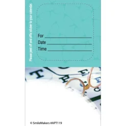 Appointment Cards<SmileMakers Custom Eye Chart Sticker Appointment Cards - Appointment Cards from