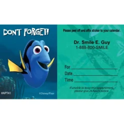 Appointment Cards<SmileMakers Custom Finding Nemo Dont Forget Appointment Cards - Appointment Cards from