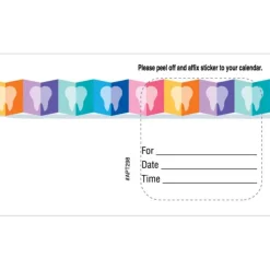 Appointment Cards<SmileMakers Custom Folded Rainbow Teeth Appointment Cards - Appointment Cards from