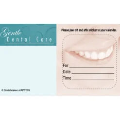 Appointment Cards<SmileMakers Custom Gentle Dental Smile Sticker Appointment Cards - Appointment Cards from