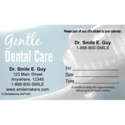 Appointment Cards<SmileMakers Custom Gentle Dental Toothbrush Sticker Appointment Cards - Appointment Cards from