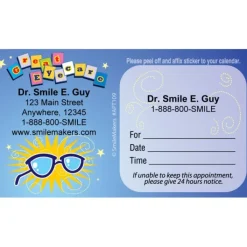 Appointment Cards<SmileMakers Custom Great Eye Care Glasses Sticker Appointment Cards - Appointment Cards from
