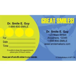 Appointment Cards<SmileMakers Custom Great Smiles Appointment Cards - Appointment Cards from