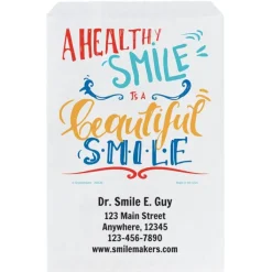 Take Home Bags | Take Home Bags<SmileMakers Custom Healthy Smile Paper Bags - Take Home Bags from