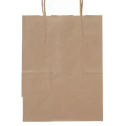 Take Home Bags | Take Home Bags<SmileMakers Custom Natural Kraft Paper Shopper Bags - Medium - Take Home Bags from