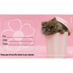 Appointment Cards<SmileMakers Custom Rachael Hale Pink Cat Appointment Cards - Appointment Cards from