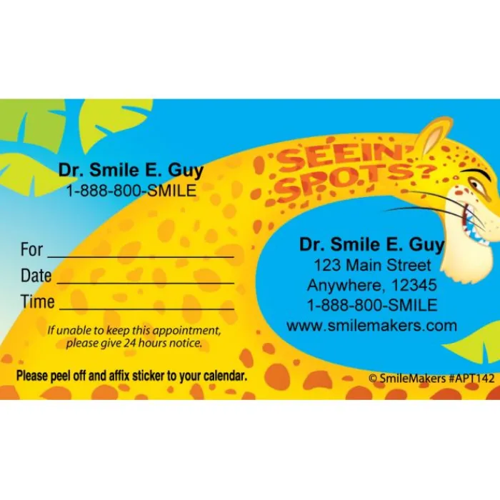 Appointment Cards<SmileMakers Custom Seeing Spots Appointment Cards - Appointment Cards from