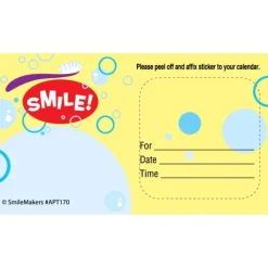 Appointment Cards<SmileMakers Custom Smile Bubbles Appointment Cards - Appointment Cards from