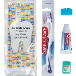 Dental Kits | Dental Practice Essentials<Colgate Custom SmileCare™ Adult Smile! Basic Zippered Bag Dental Kits - Dental Kits from SmileMakers