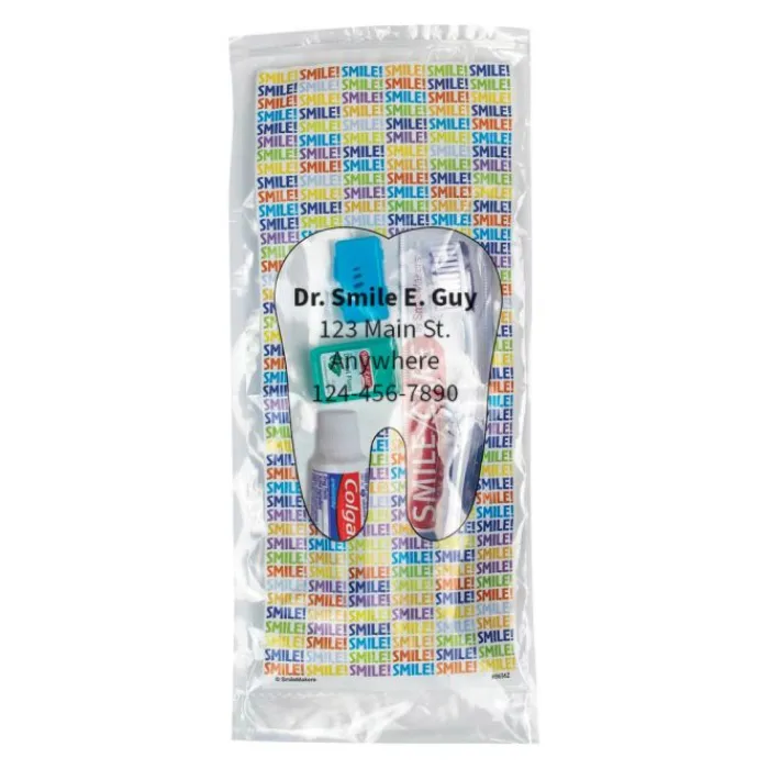 Dental Kits | Dental Practice Essentials<Colgate Custom SmileCare™ Adult Smile! Basic Zippered Bag Dental Kits - Dental Kits from SmileMakers