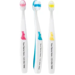Toothbrushes | Dental Practice Essentials<SmileCare Custom ™ Toddler Bunny Grip Toothbrushes - Case - Toothbrushes from SmileMakers