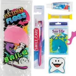 Dental Kits | Dental Practice Essentials<SmileMakers Custom SmileCare™ Youth Grafitti Premium Zippered Bag Dental Kits - Dental Kits From