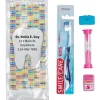 Ready-to-go Dental Kits | Dental Kits<SmileCare Custom ™ Youth Smile! Basic Zippered Bag Dental Kits - Dental Kits From SmileMakers