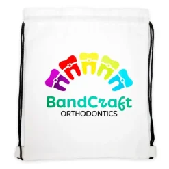 Take Home Bags | Take Home Bags<SmileMakers Custom Sublimation White Canvas Backpack - Tote Bag From