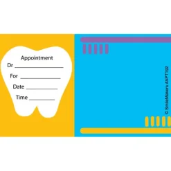 Appointment Cards<SmileMakers Custom Tooth & Brushes Appointment Cards - Appointment Cards from