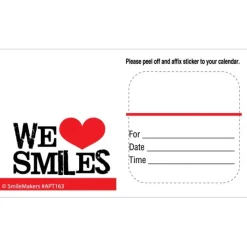 Appointment Cards<SmileMakers Custom We Love Smiles Appointment Cards - Appointment Cards from