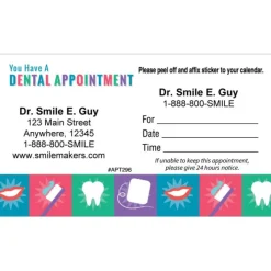 Appointment Cards<SmileMakers Custom You Have a Dental Appointment - Appointment Cards from