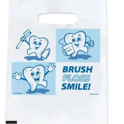 Take Home Bags | Take Home Bags<SmileMakers Dancing Tooth Bags - Standard Dental Bags from