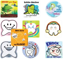 Samplers & Assortments | Sticker Samplers<SmileMakers Dental Sticker Sampler - Sticker Assortments from