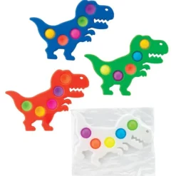 Individually Wrapped Toys | Fidget & Distraction Toys<SmileMakers Dino Fidget Poppers - Handheld Games & Puzzles from
