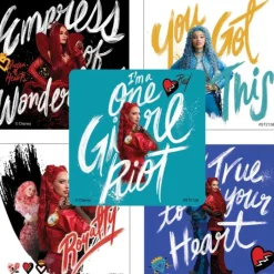 Disney Stickers | Character Stickers<SmileMakers Disney Descendants: The Rise of Red Stickers - Stickers from